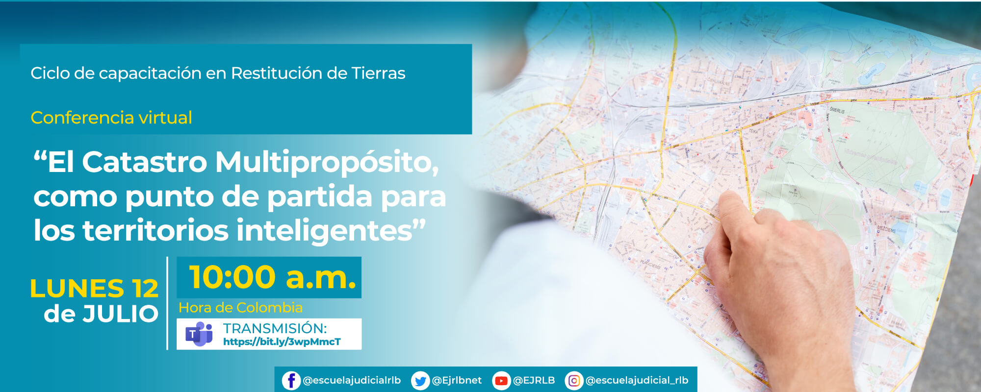 Conferencia Virtual: “El catastro multipropósito, como punto de partida para los territorios inteligentes”