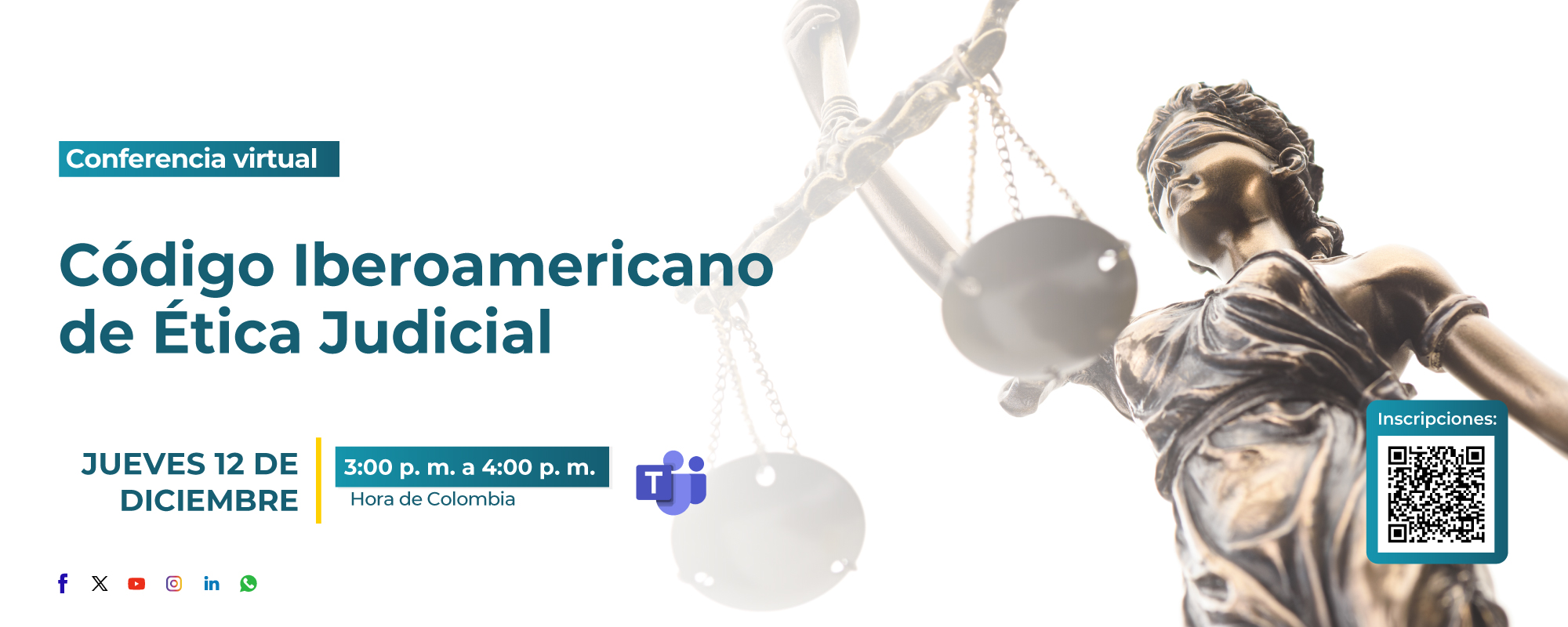 CONFERENCIA VIRTUAL:   “CÓDIGO IBEROAMERICANO DE ÉTICA JUDICIAL”