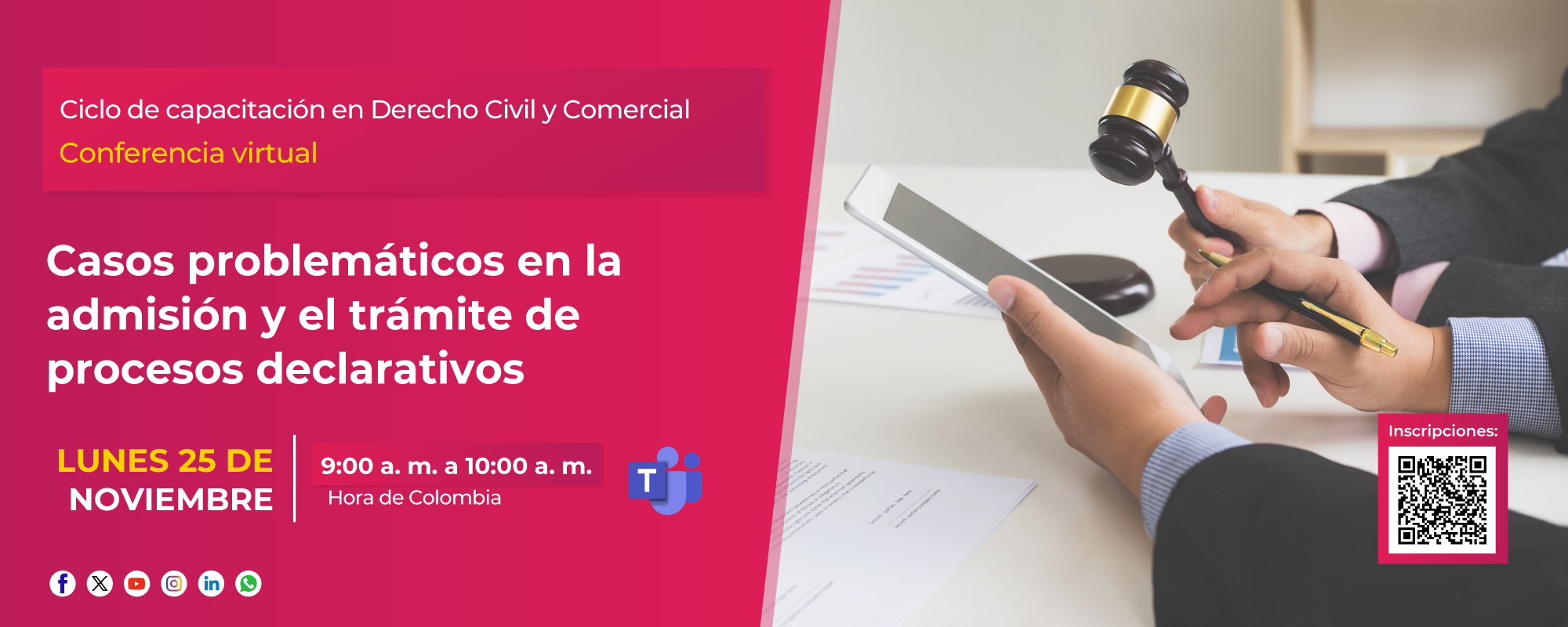 SEGUNDO CICLO DE CAPACITACIÓN JUDICIAL EN DERECHO CIVIL Y COMERCIAL