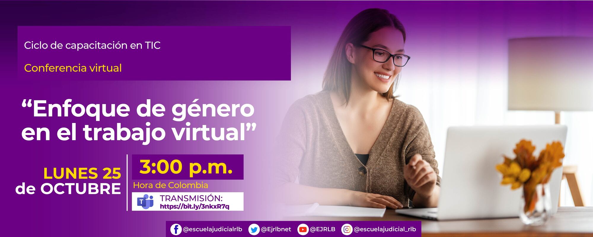 CONFERENCIA VIRTUAL     “ENFOQUE DE GÉNERO EN EL TRABAJO VIRTUAL.” 