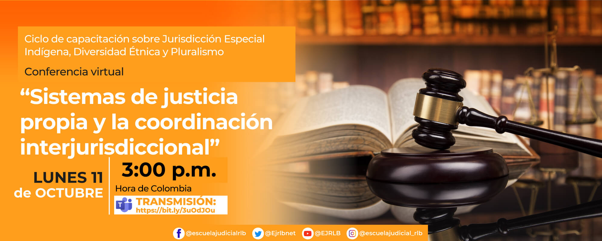5a CONFERENCIA VIRTUAL: ‘’ SISTEMAS DE JUSTICIA PROPIA Y LA COORDINACIÓN INTERJURISDICCIONAL.’’ 