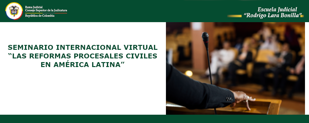Difusión  SEMINARIO INTERNACIONAL VIRTUAL “LAS REFORMAS PROCESALES CIVILES EN AMÉRICA LATINA”