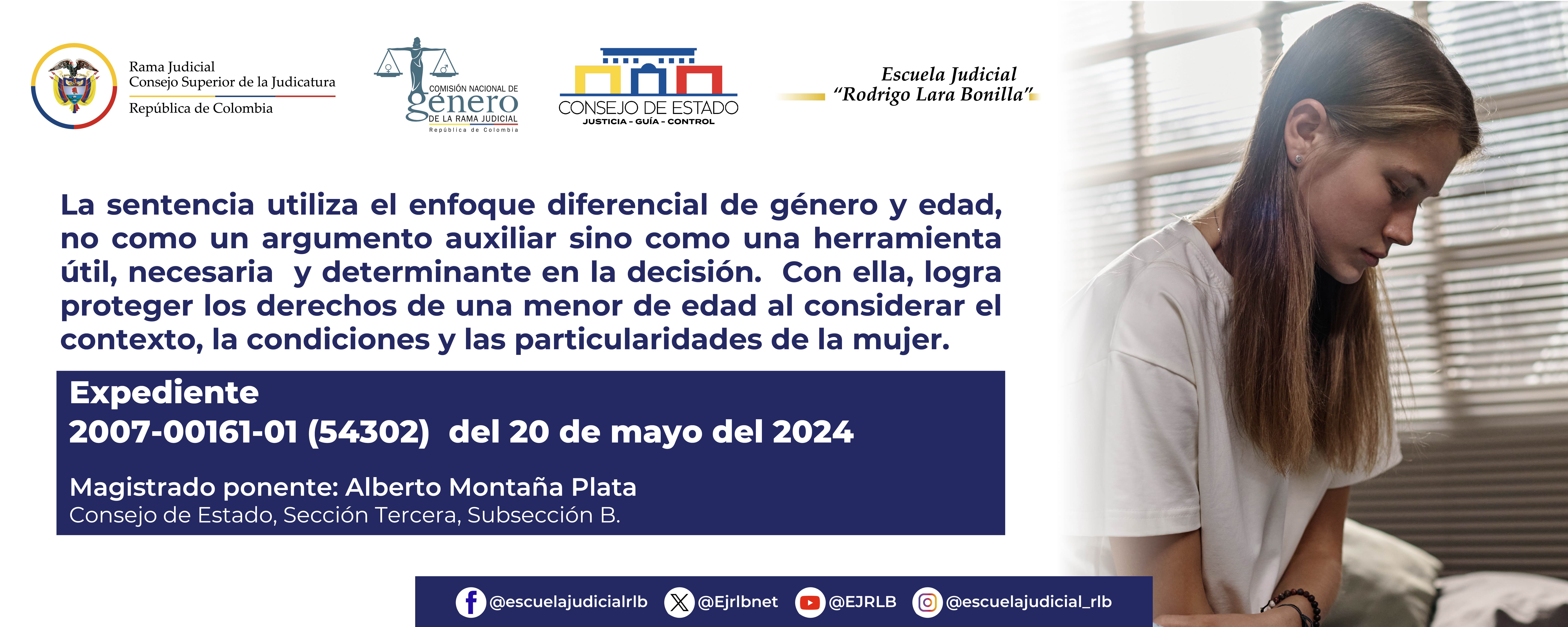 DIFUSIÓN SENTENCIA DEL CONSEJO DE ESTADO EXPEDIENTE 2007-00161-01(54302) DEL 20 DE MAYO DE 2024
