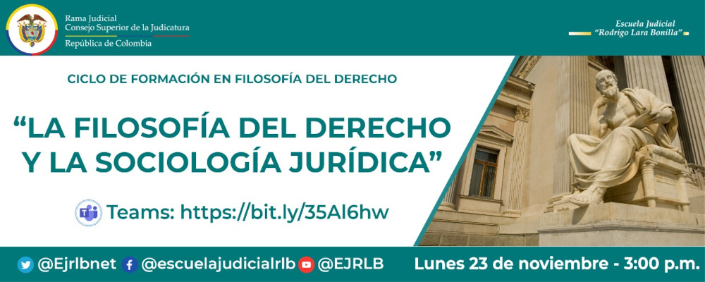 CICLO DE CAPACITACIONES EN FILOSOFÍA  VIDEOCONFERENCIA  “LA FILOSOFÍA DEL DERECHO Y LA SOCIOLOGÍA” 
