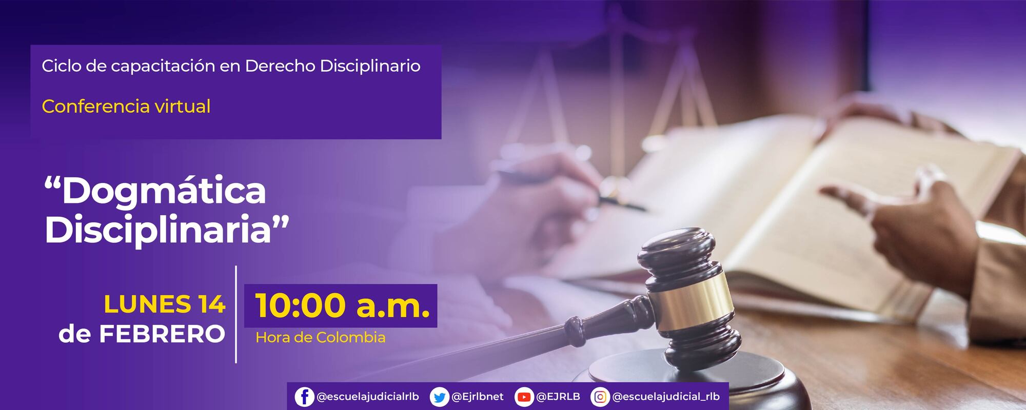 CONFERENCIA VIRTUAL:    “DOGMATICA DISCIPLINARIA” 