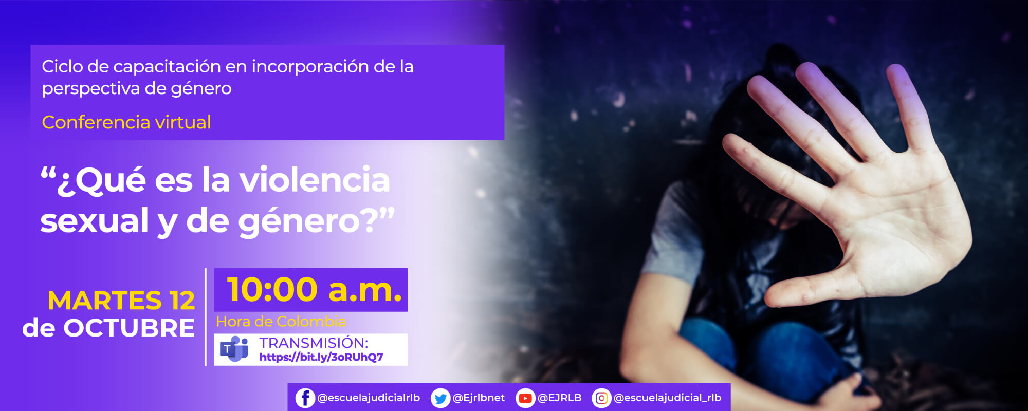 2da CONFERENCIA VIRTUAL: ‘’ ¿QUÉ ES LA VIOLENCIA SEXUAL Y DE GÉNERO?’’ 