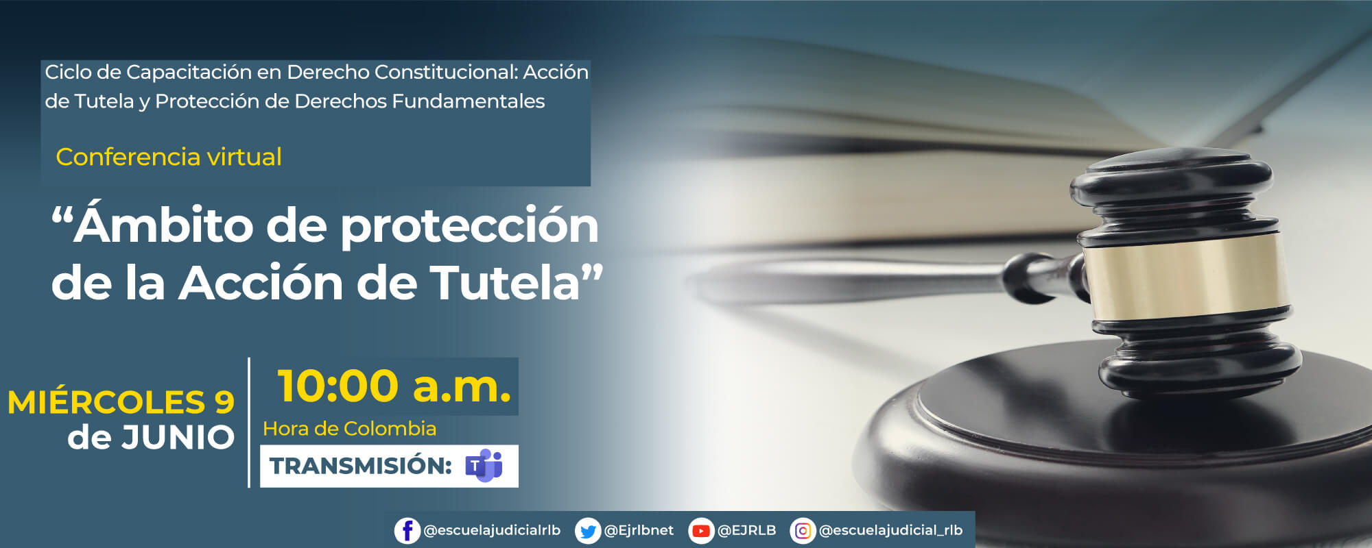 Conferencia Virtual: “ÁMBITO DE PROTECCIÓN DE LA ACCIÓN DE TUTELA”.