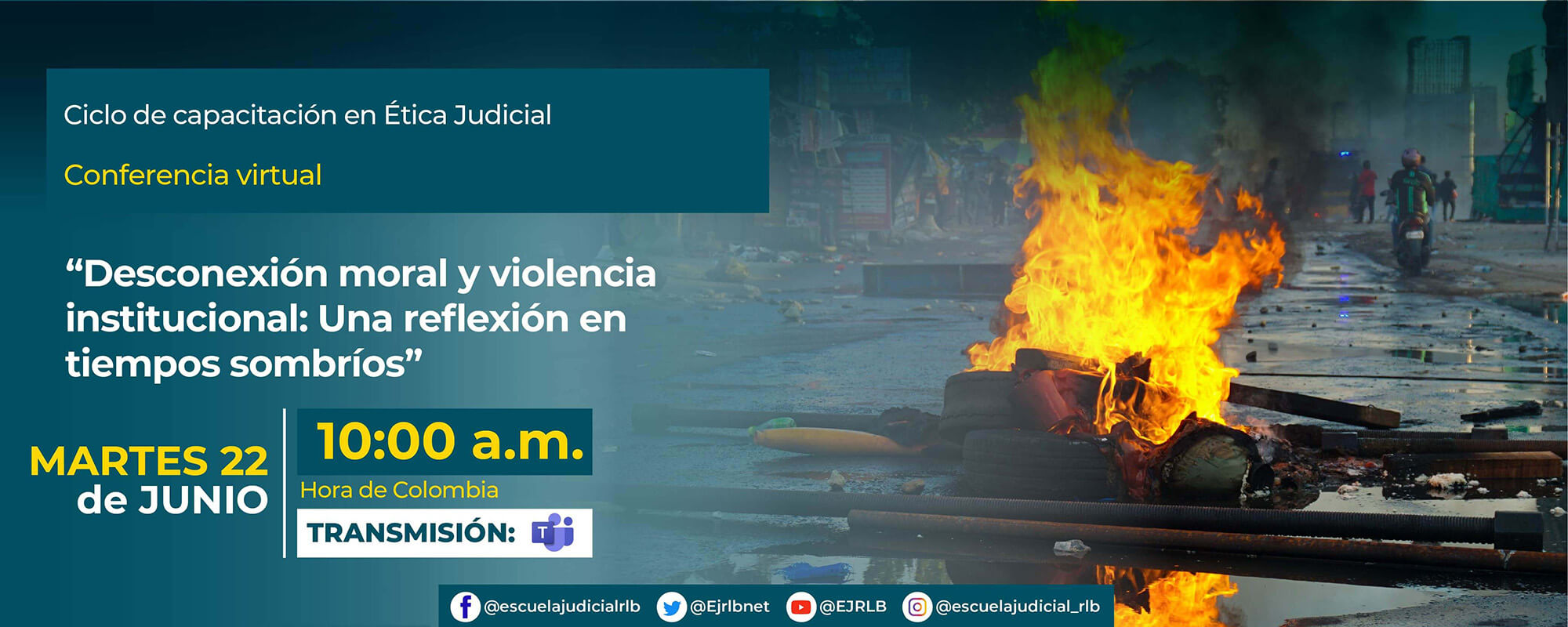 2ª Conferencia Virtual: “Desconexión moral y violencia institucional: una reflexión en tiempos sombríos”