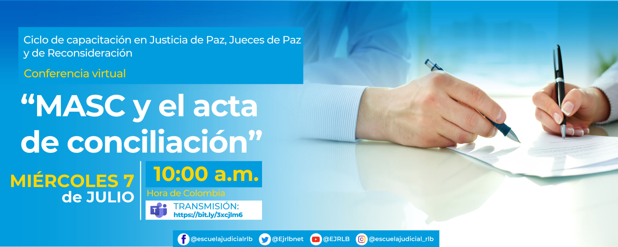6ta Conferencia Virtual: “MASC Y EL ACTA DE CONCILIACIÓN”.