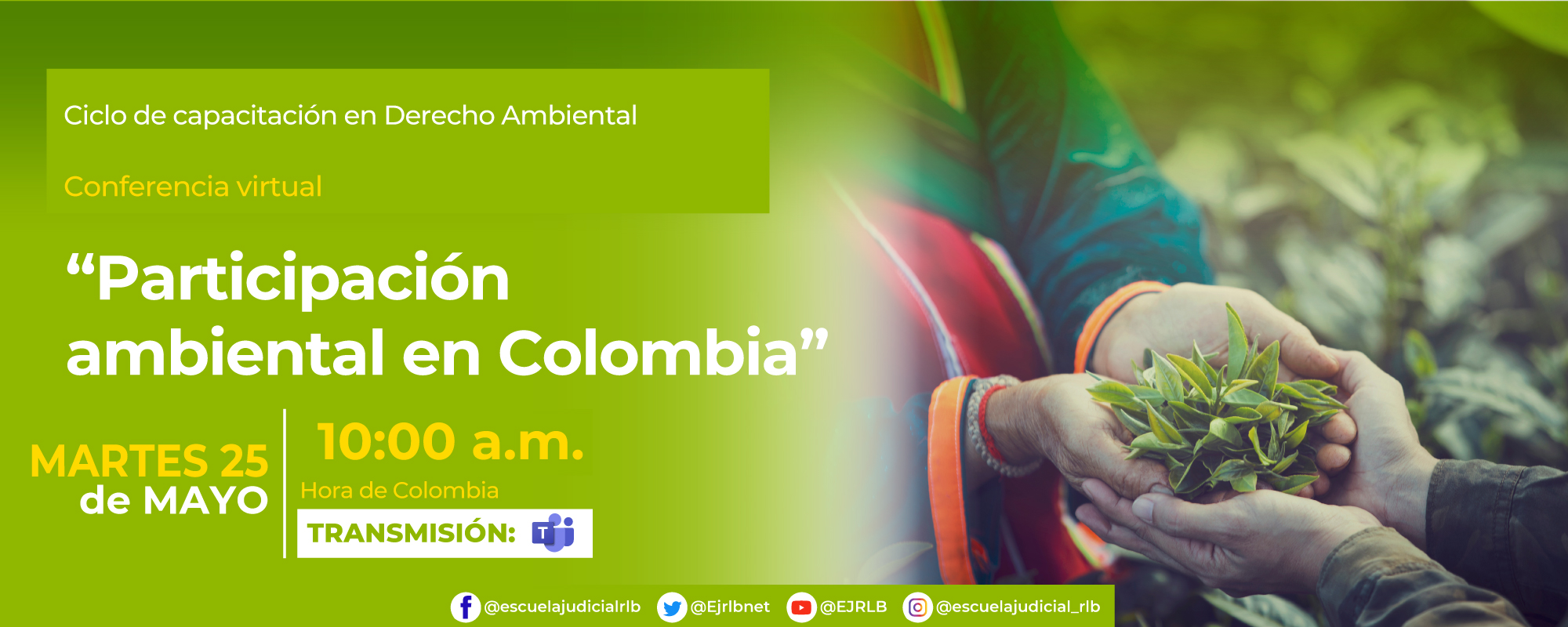 Conferencia Virtual: “PARTICIPACIÓN AMBIENTAL EN COLOMBIA”.
