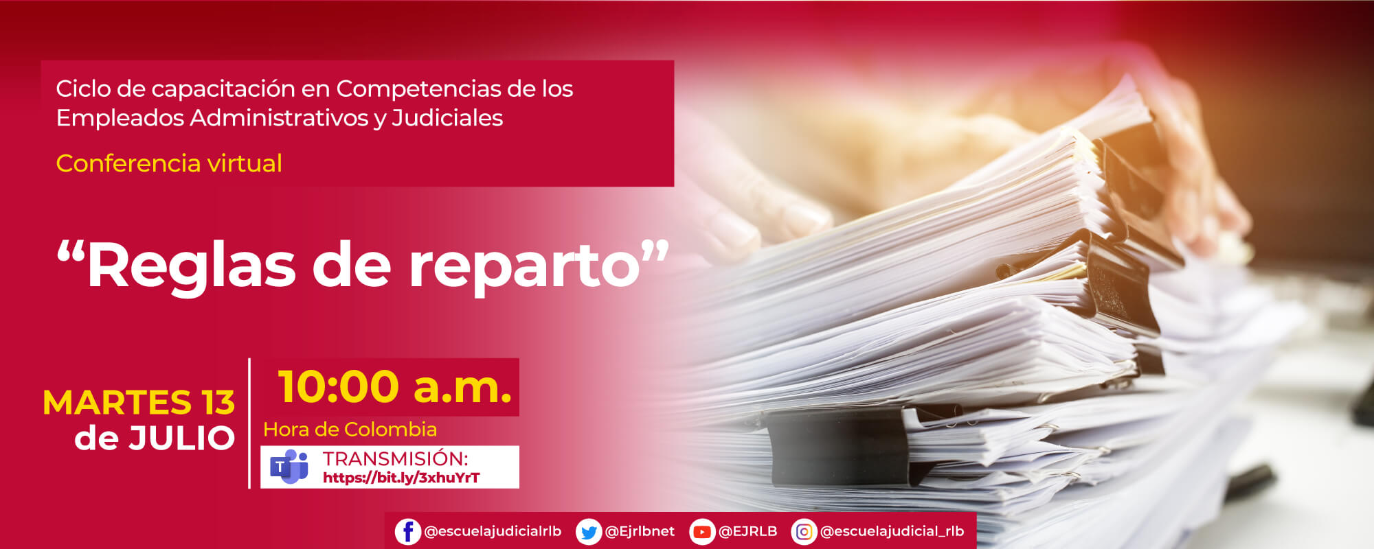 3a Conferencia Virtual: “Reglas de Reparto”.