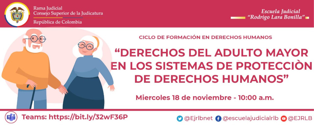II CICLO DE FORMACIÓN EN DERECHOS HUMANOS  5ª VIDEOCONFERENCIA:  "DERECHOS DEL ADULTO MAYOR EN LOS SISTEMAS DE PROTECCIÓN DE LOS DERECHOS HUMANOS”