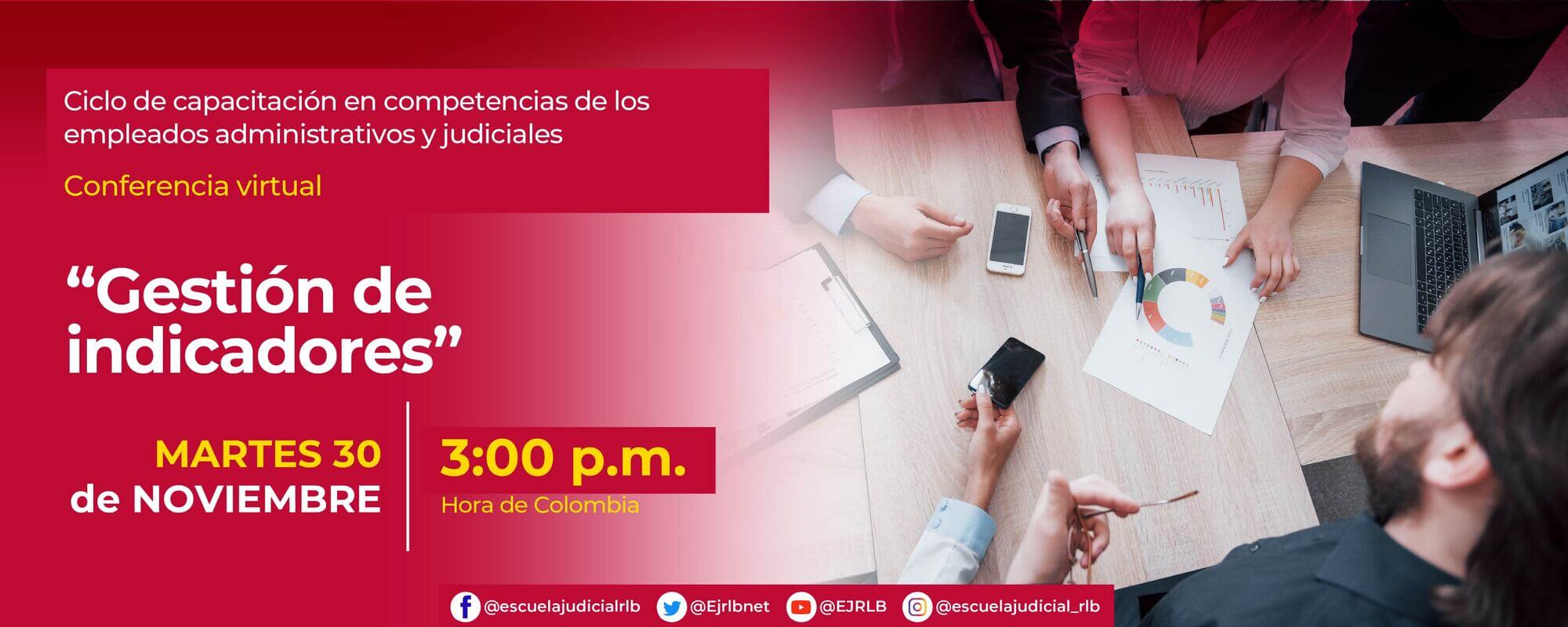 CONFERENCIA VIRTUAL:    “GESTIÓN DE INDICADORES” 
