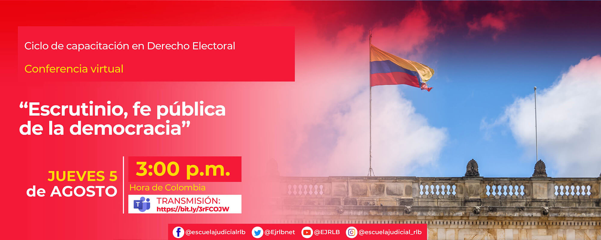 3a Conferencia Virtual: “ESCRUTINIO FE PÚBLICA DE LA DEMOCRACIA”.