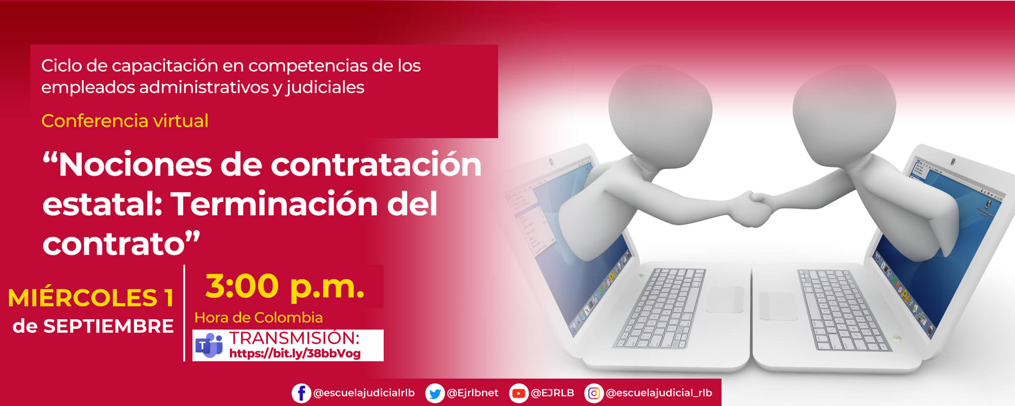 1a Conferencia Virtual: “NOCIONES DE CONTRATACIÓN ESTATAL: TERMINACIÓN DEL CONTRATO”.
