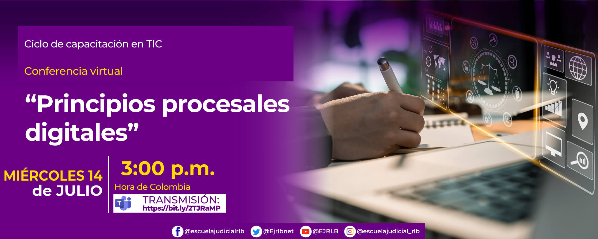 Conferencia Virtual: “Principios Procesales Digitales” 