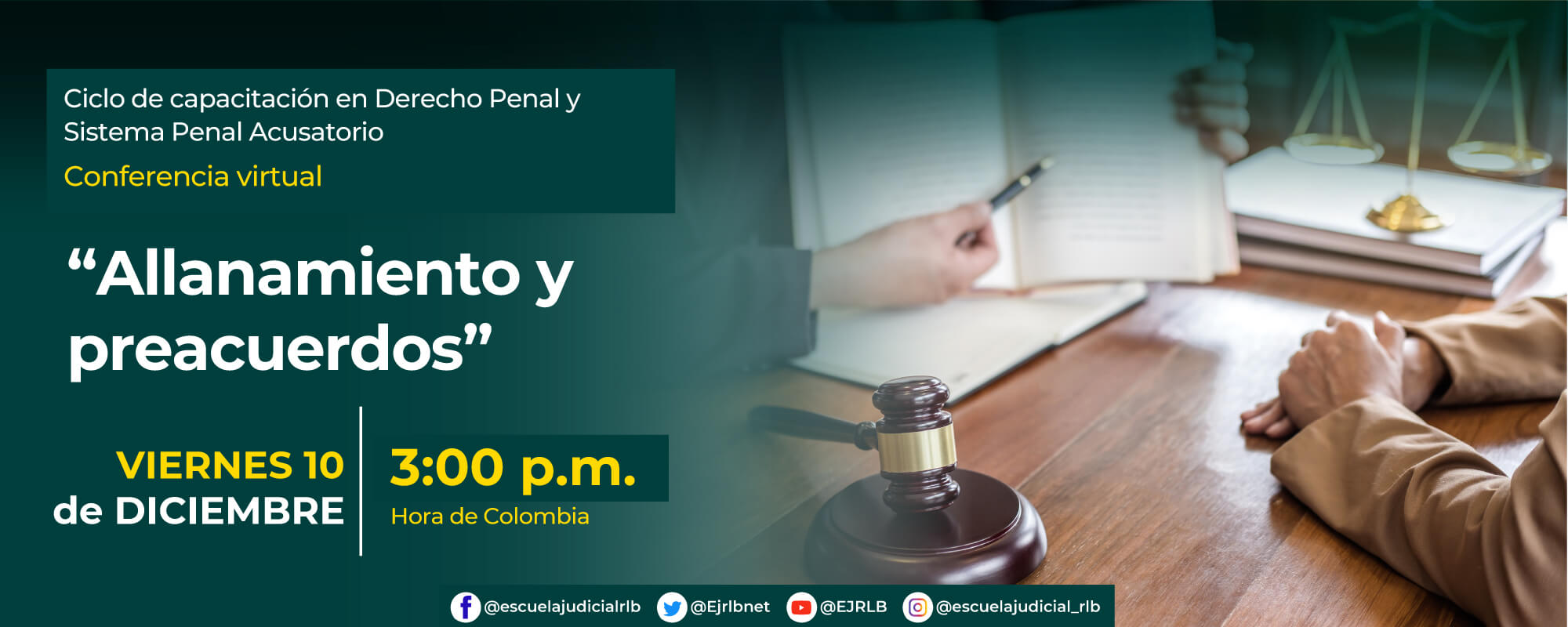 CONFERENCIA VIRTUAL:    “ALLANAMIENTO Y PREACUERDOS” 