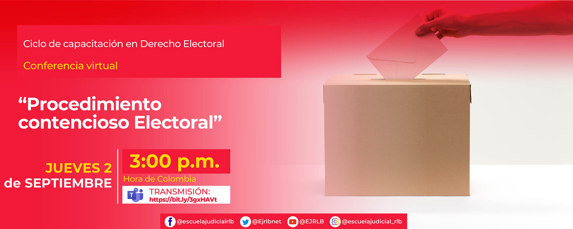 8a Conferencia Virtual: “PROCEDIMIENTO CONTENCIOSO ELECTORAL”.