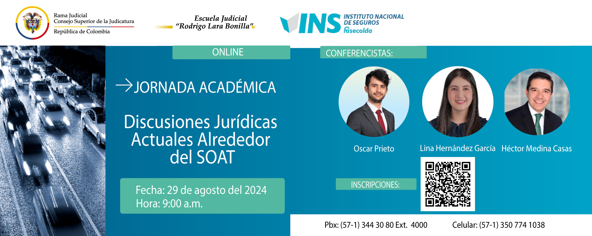 CONFERENCIA VIRTUAL:   “DISCUSIONES JURÍDICAS ACTUALES ALREDEDOR DEL SOAT”