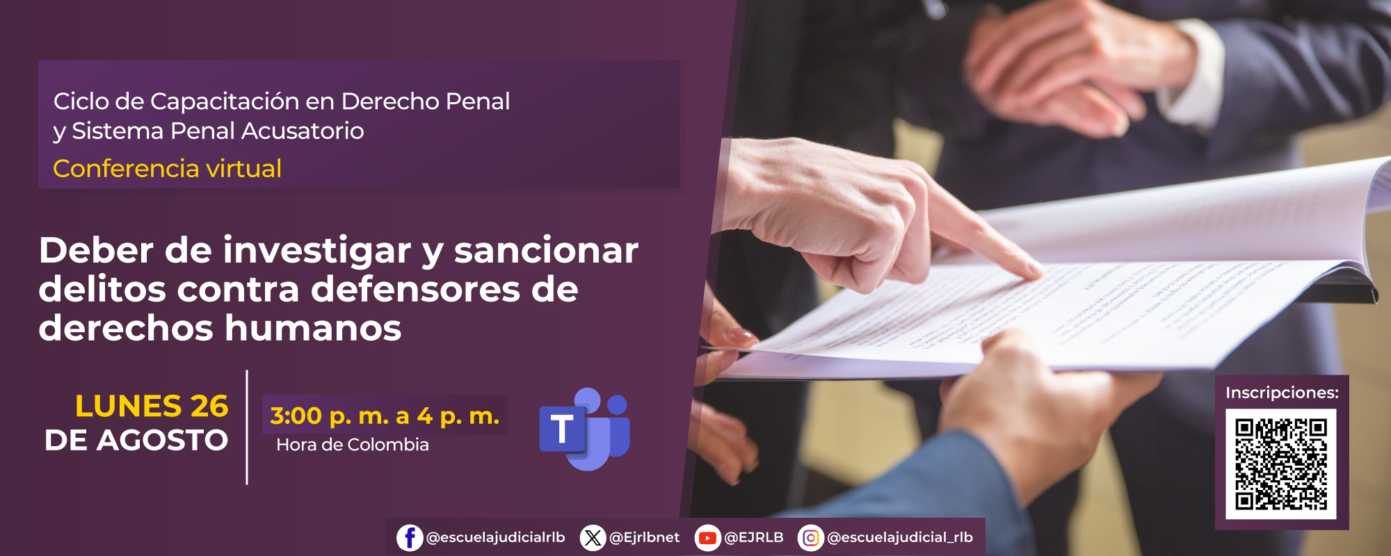 “DEBER DE INVESTIGAR Y SANCIONAR DELITOS CONTRA LOS DEFENSORES DE DERECHOS HUMANOS” 