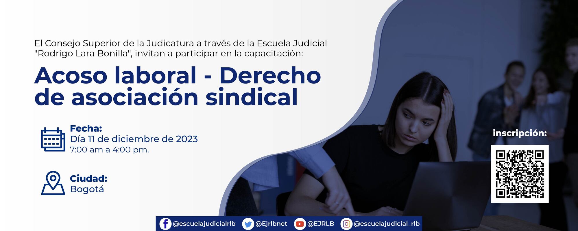 CONVOCATORIA CAPACITACIÓN ACOSO LABORAL Y DERECHO DE ASOCIACIÓN SINDICAL 