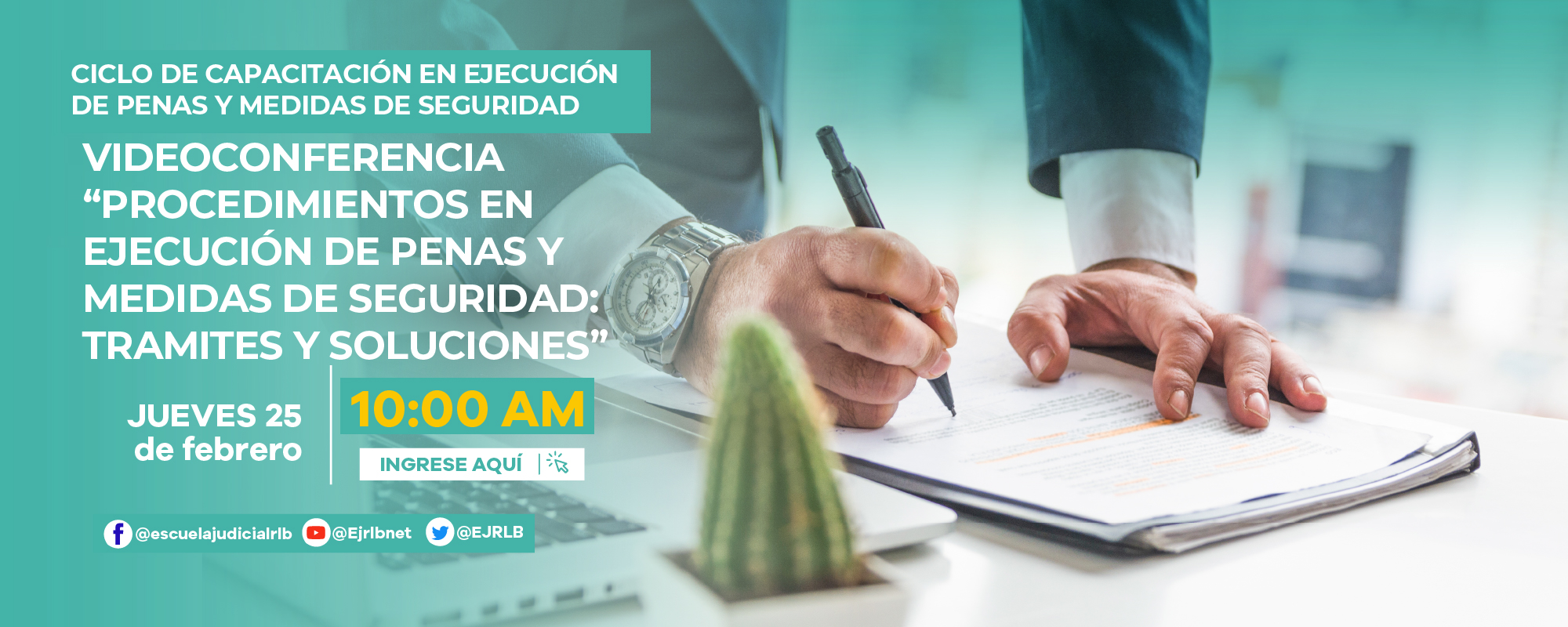 CICLO DE CAPACITACIONES EN EJECUCIÓN DE PENAS Y MEDIDAS DE SEGURIDAD 1ª CONFERENCIA VIRTUAL “PROCEDIMIENTOS EN EJECUCIÓN DE PENAS Y MEDIDAS DE SEGURIDAD: TRAMITES Y SOLUCIONES”, PRIMERA PARTE.