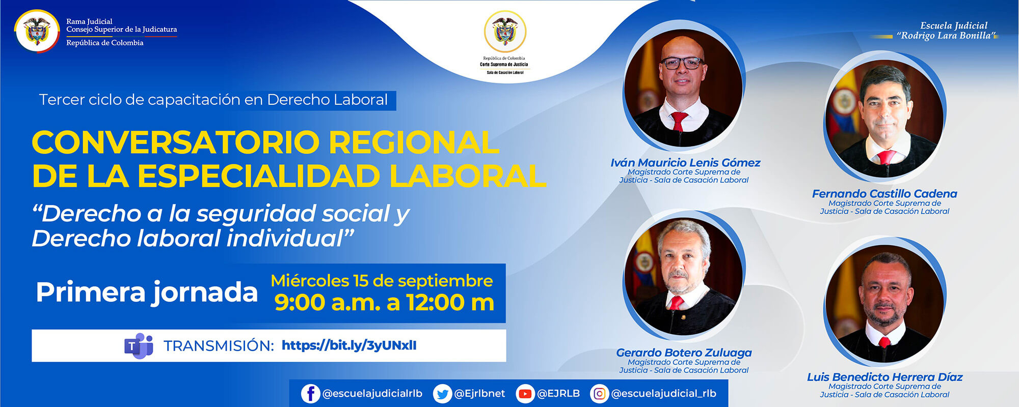 CONVERSATORIO REGIONAL ONLINE DE LA ESPECIALIDAD LABORAL - Primera Jornada