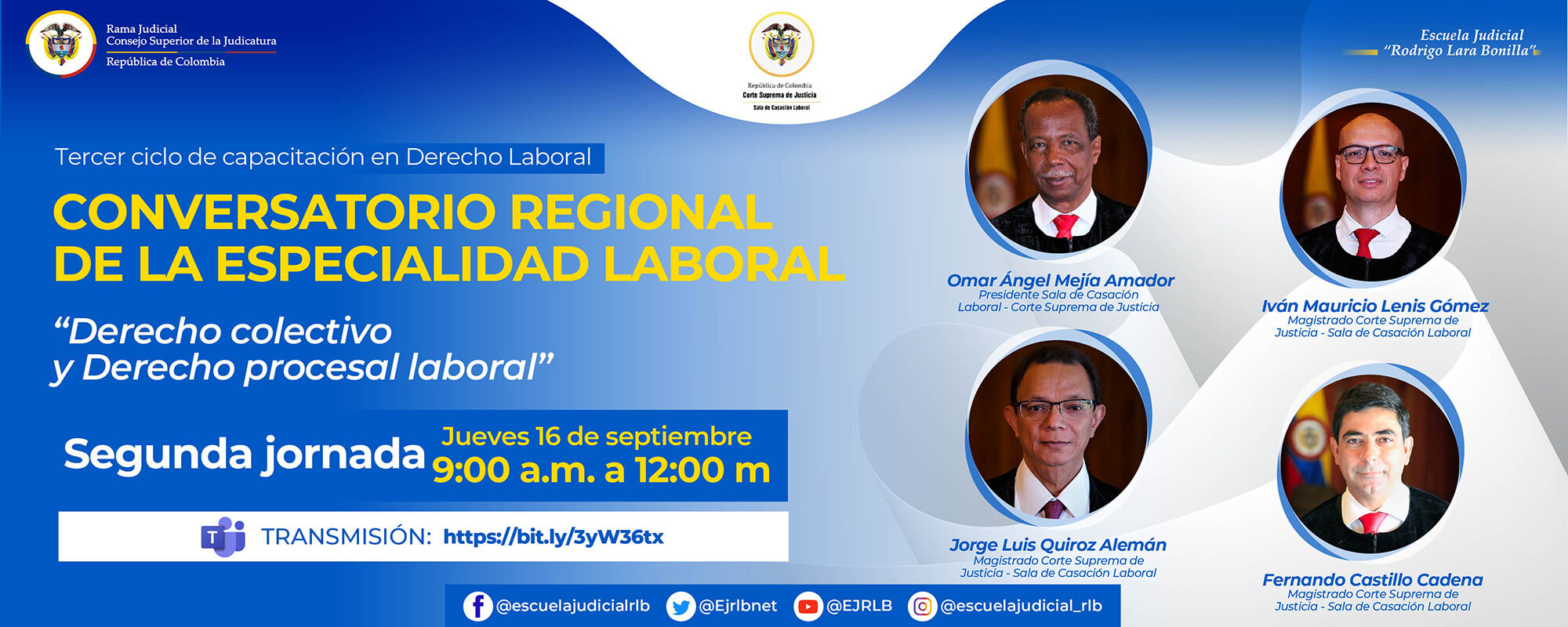CONVERSATORIO REGIONAL ONLINE DE LA ESPECIALIDAD LABORAL - Segunda Jornada