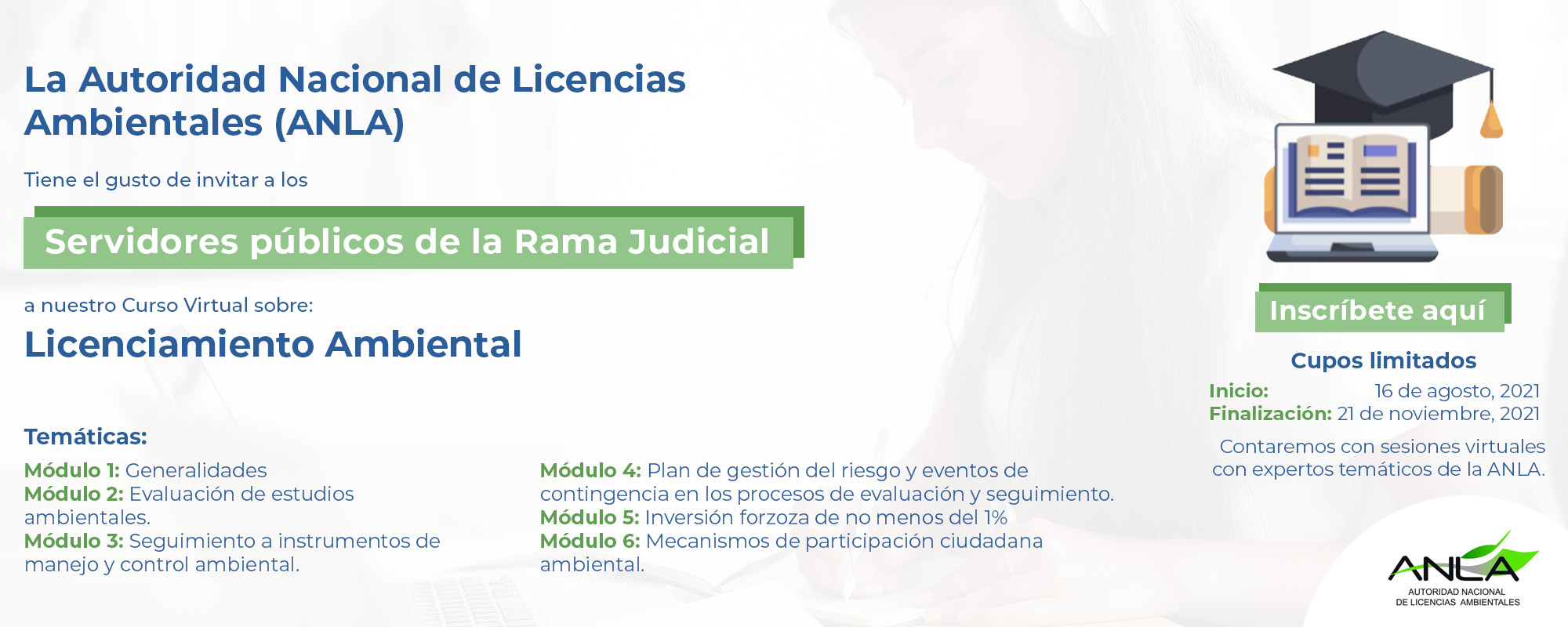 CICLO DE CONFERENCIAS VIRTUALES. “Licenciamiento Ambiental"