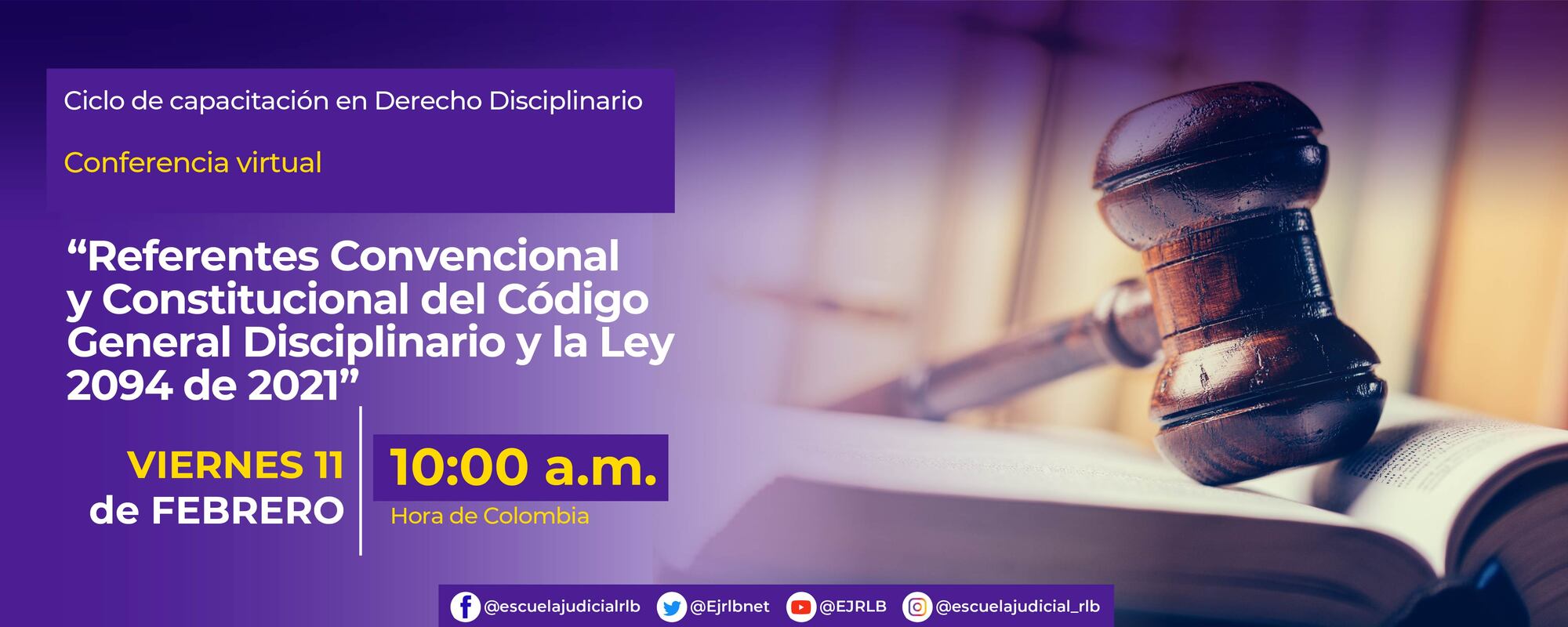 CICLO DE CAPACITACIÓN EN DERECHO DISCIPLINARIO