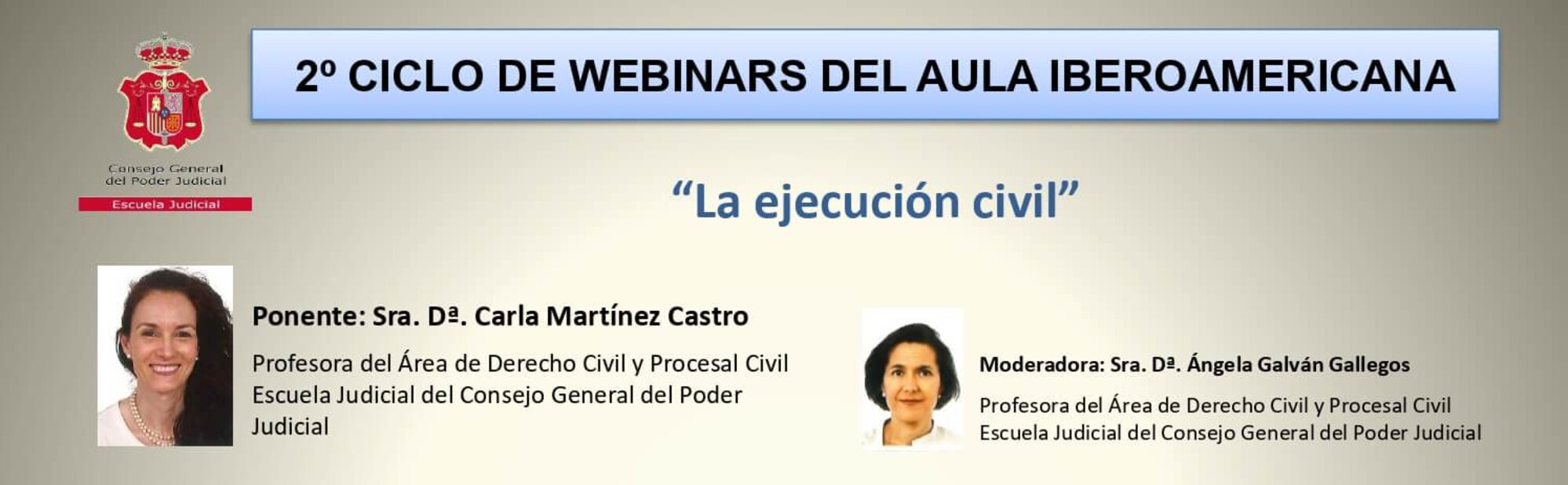 SEGUNDO CICLO DE WEBINARS DEL AULA IBEROAMERICANA   Primer Webinar 