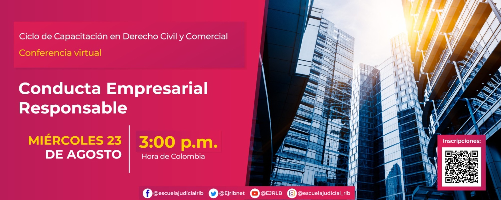 CONFERENCIA VIRTUAL:     “CONDUCTA EMPRESARIAL RESPONSABLE”    