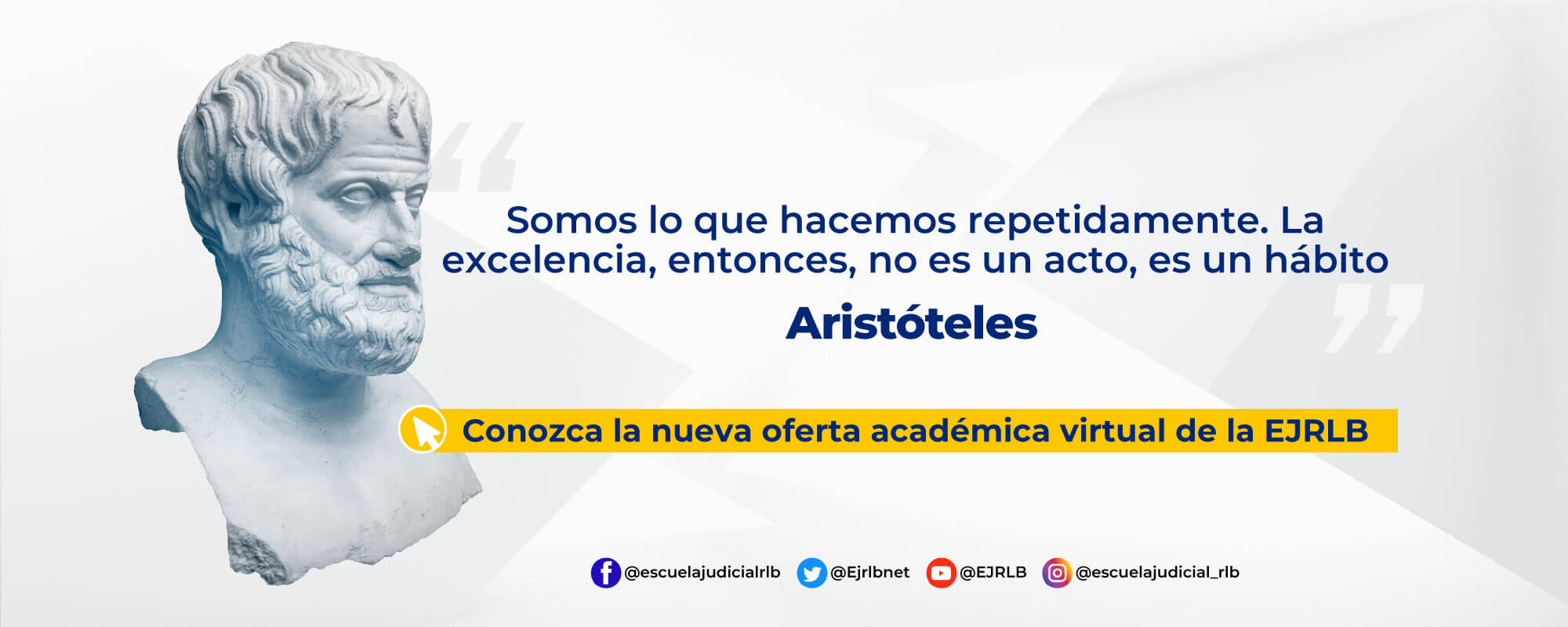 Somos lo que hacemos repetidamente. La excelencia, entonces, no es un acto, es un hábito. Aristóteles