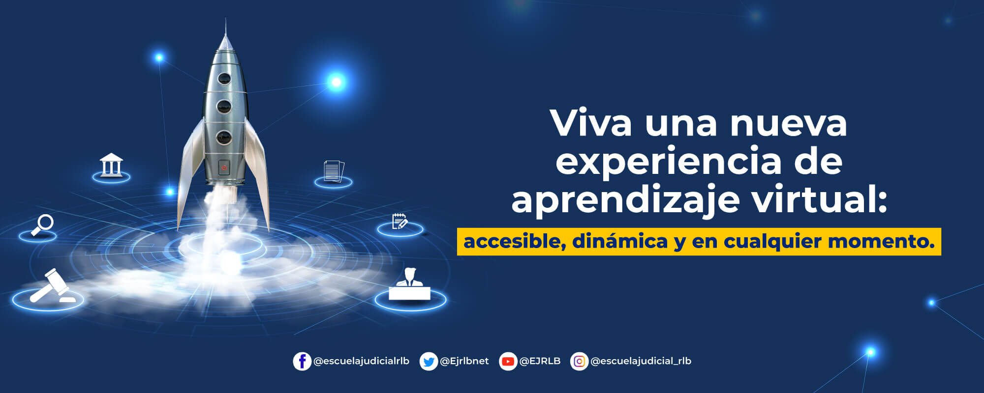Viva una experiencia de aprendizaje virtual: accesible, dinámica y en cualquier momento.