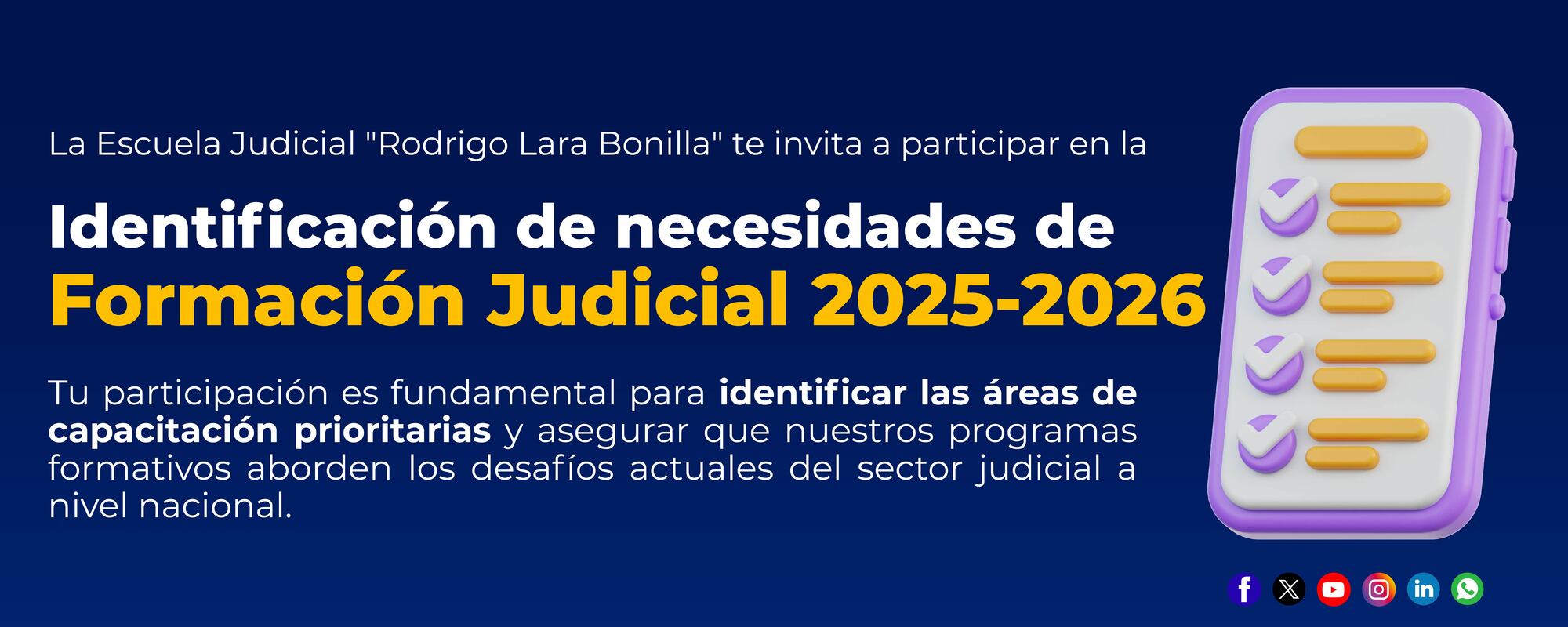 IDENTIFICACIÓN DE NECESIDADES DE FORMACIÓN JUDICIAL 2025-2026