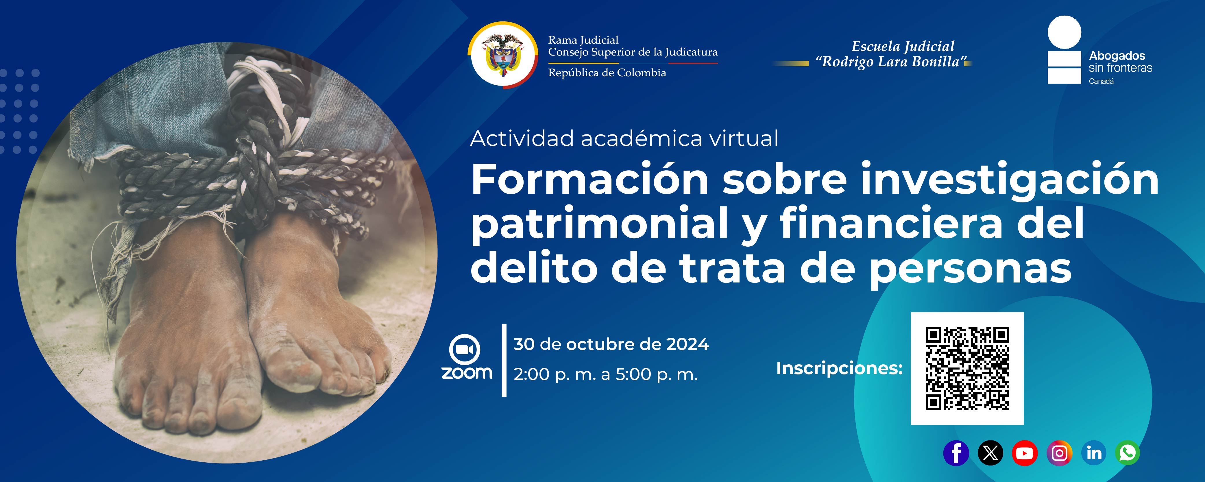 FORMACIÓN SOBRE INVESTIGACIÓN PATRIMONIAL Y FINANCIERA DEL DELITO DE TRATA DE PERSONAS