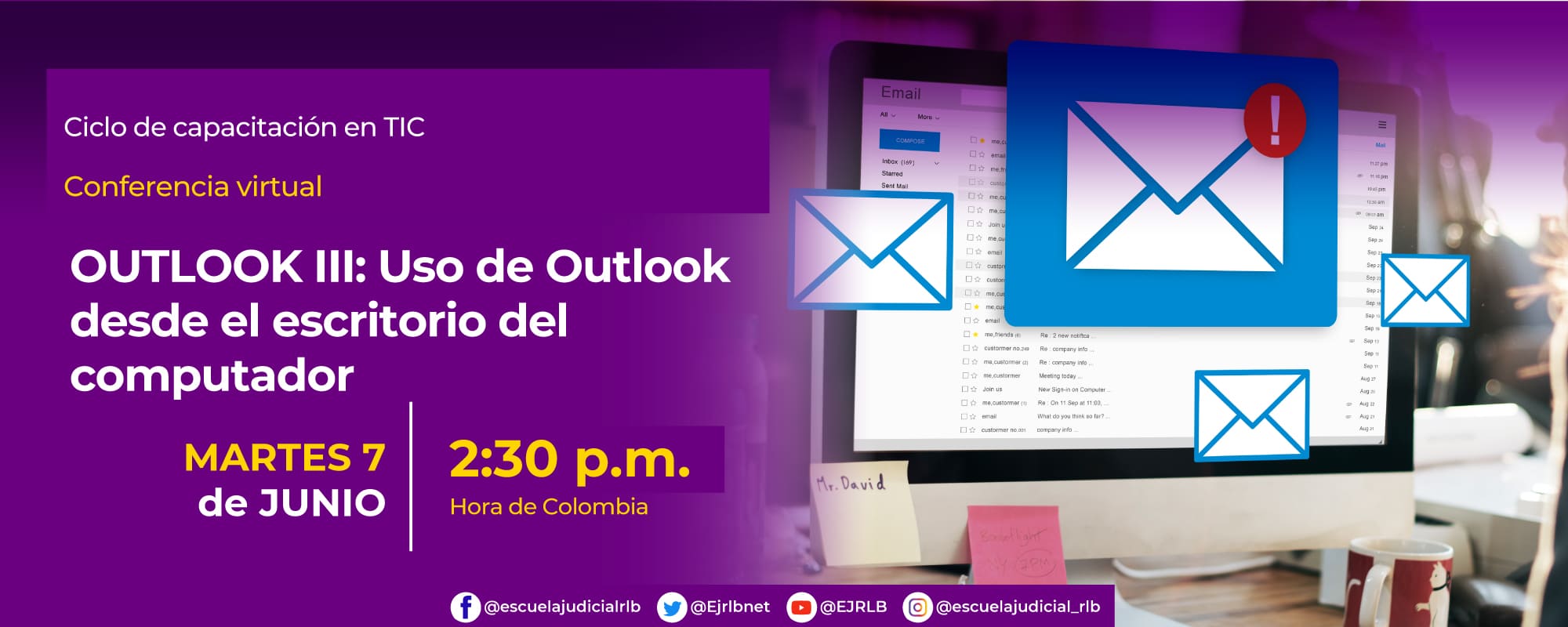 OUTLOOK III: Uso de Outlook desde el escritorio del computador