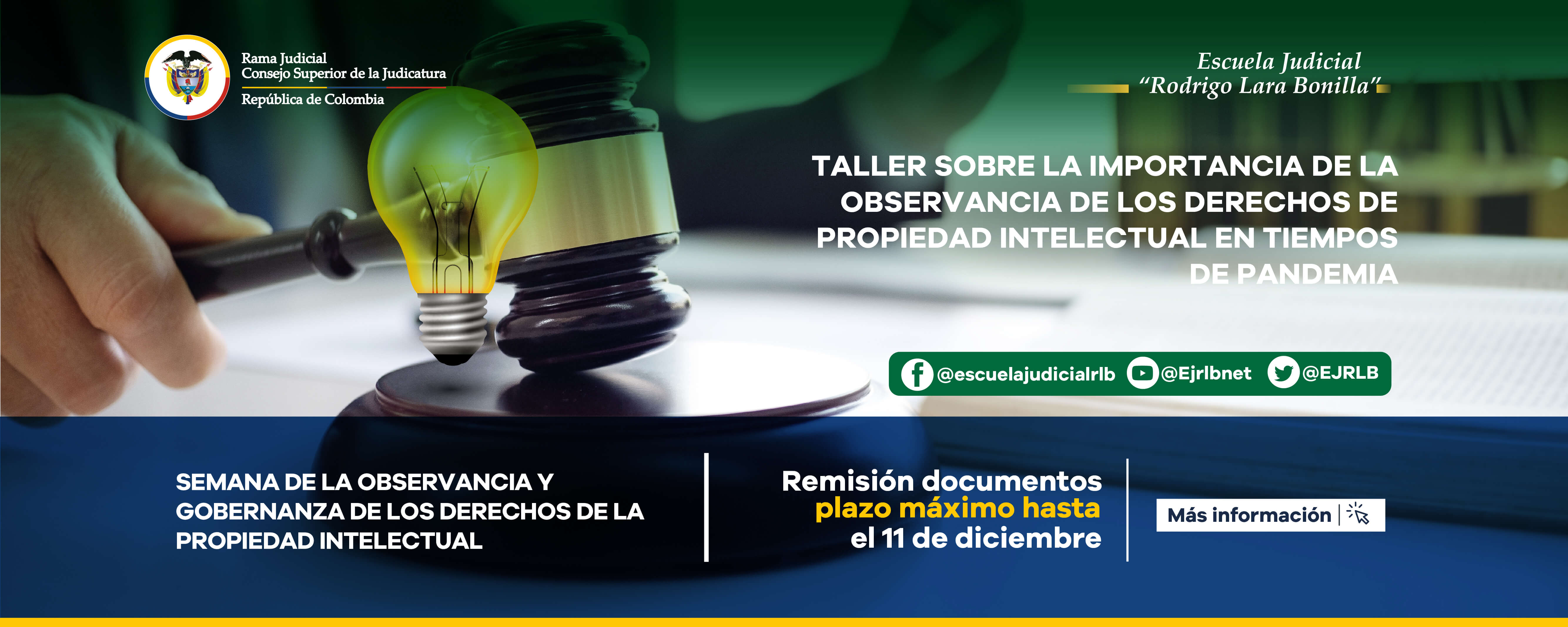 SELECCIÓN DE SERVIDORES JUDICIALES PARA PARTICIPAR EN EL CURSO OFERTADO POR IPKEY LATINOAMERICA “TALLER SOBRE LA IMPORTANCIA DE LA OBSERVANCIA DE LOS DERECHOS DE PROPIEDAD INTELECTUAL EN TIEMPOS DE PANDEMIA