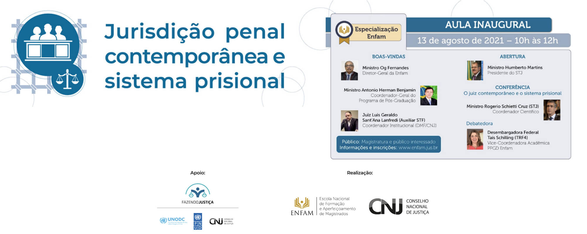 aula inaugural de la “Especialización en Jurisdicción Penal y contemporánea y Sistema Penitenciario”