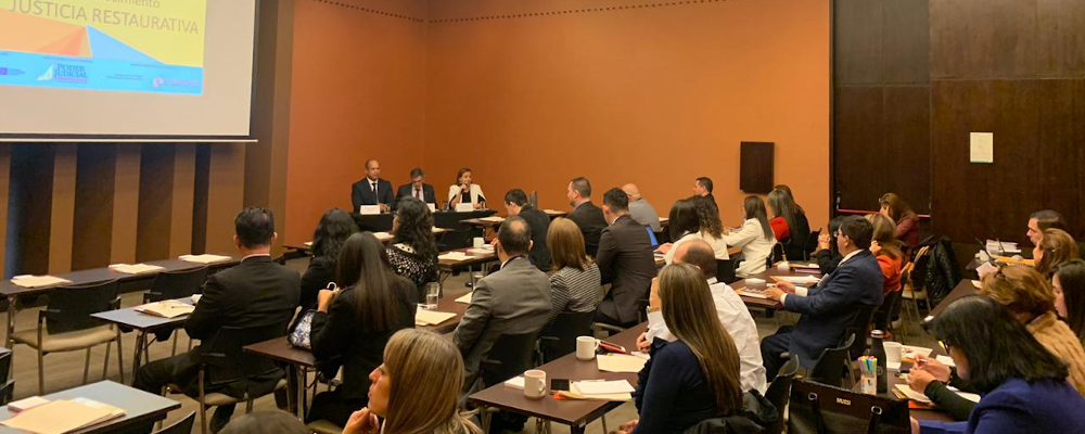 capacitación sobre técnicas para formadores en Justicia Restaurativa