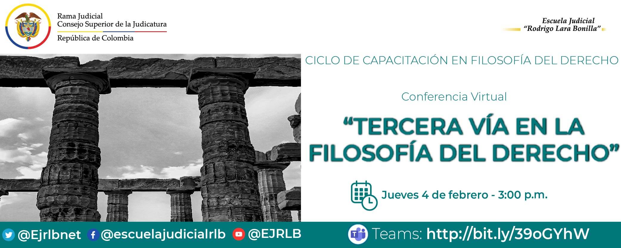 PRIMER CICLO DE CAPACITACIONES EN FILOSOFÍA DEL DERECHO 4ta CONFERENCIA VIRTUAL “TERCERA VÍA EN LA FILOSOFÍA DEL DERECHO”
