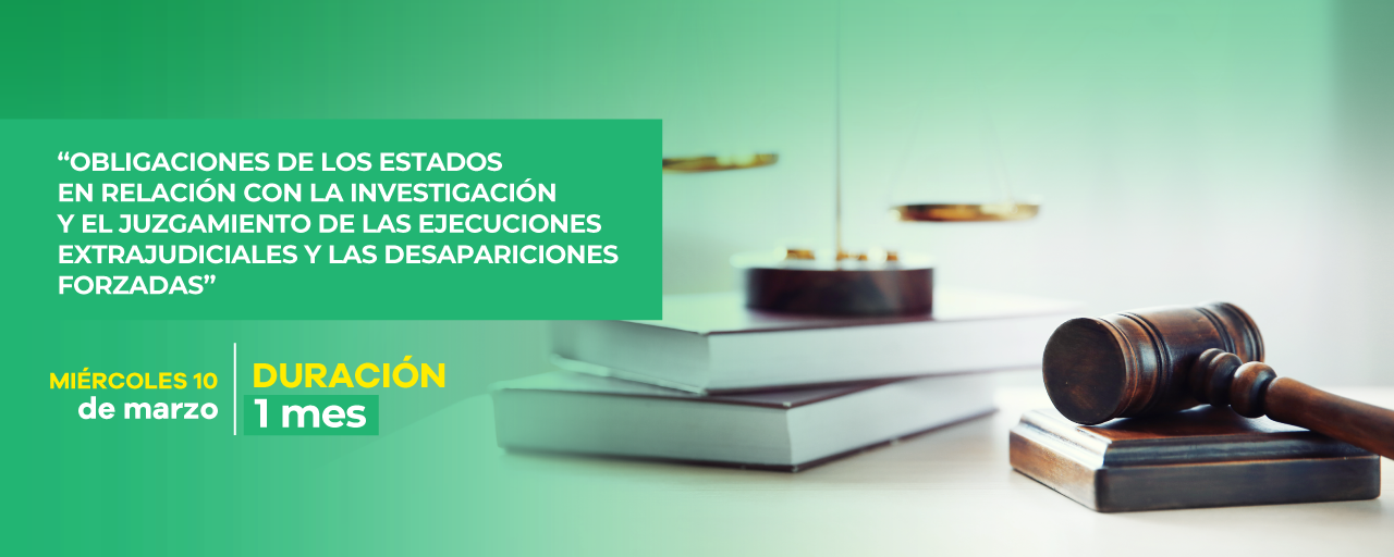 CURSO PARA JUECES: “OBLIGACIONES DE LOS ESTADOS EN RELACIÓN CON LA INVESTIGACIÓN Y EL JUZGAMIENTO DE LAS EJECUCIONES EXTRAJUDICIALES Y LAS DESAPARICIONES FORZADAS