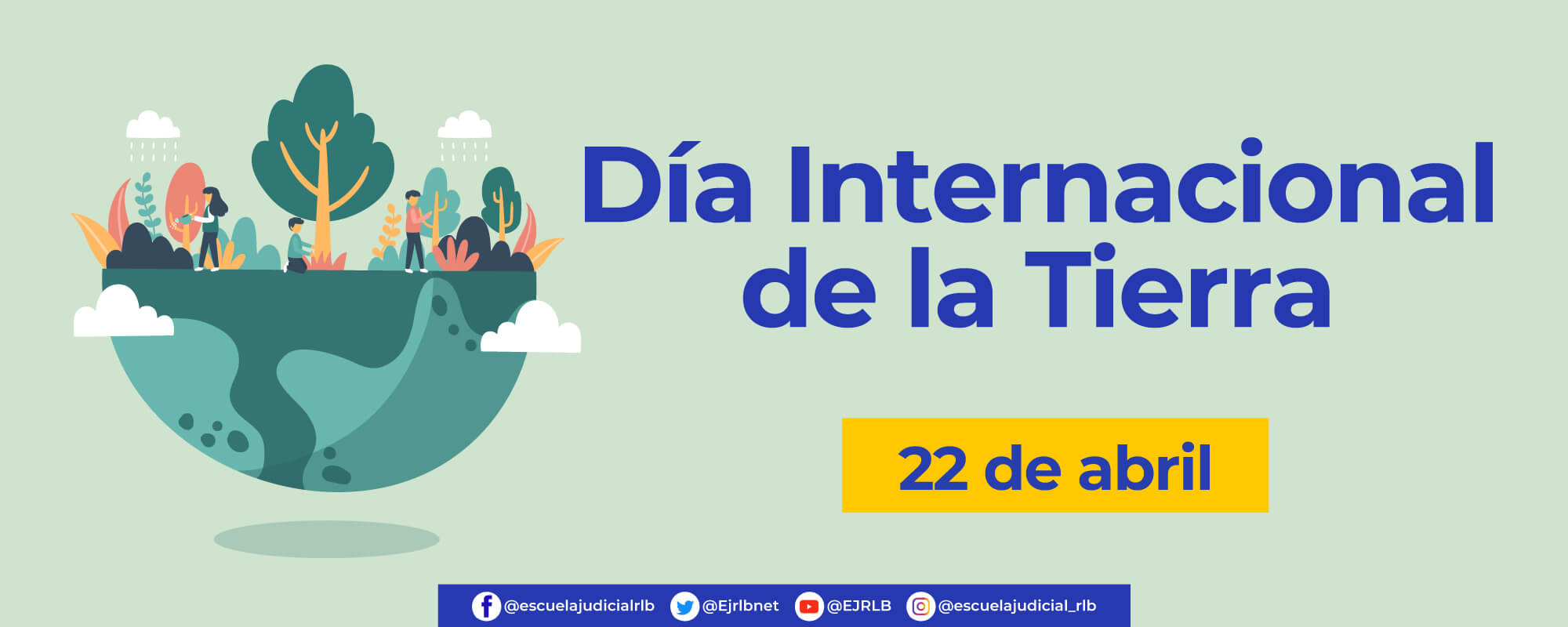 Banner para el día de la tierra - Abril 22, 2021