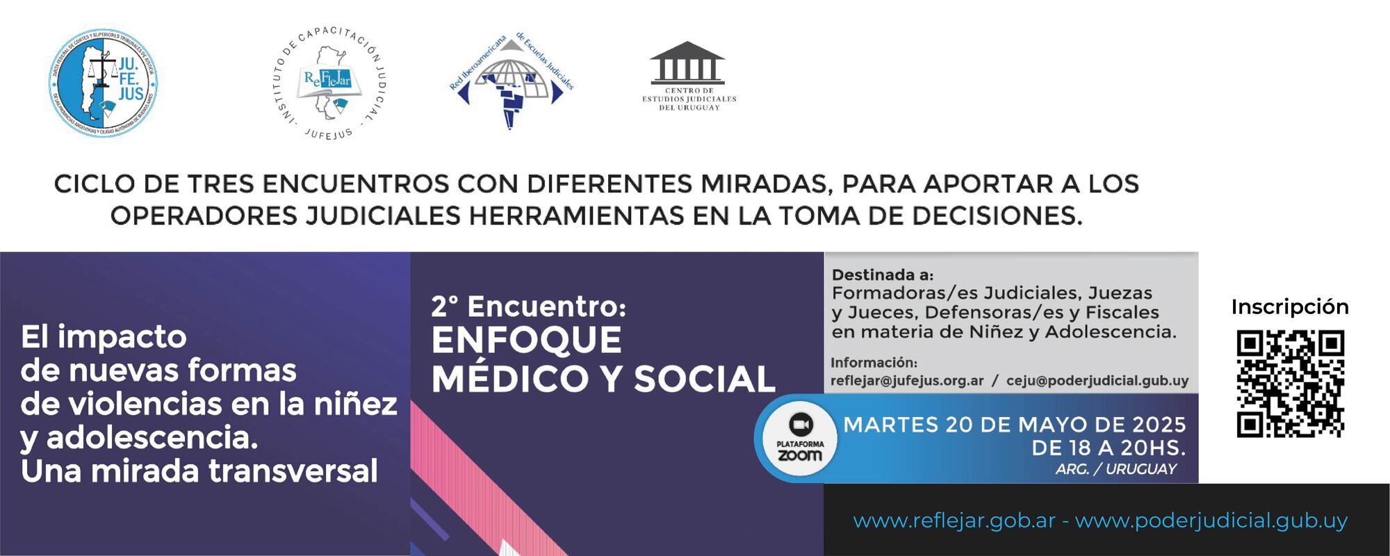Segundo Encuentro sobre "Impacto de las Nuevas Formas de Violencia en la Niñez y Adolescencia. Una mirada transversal. Segundo Encuentro: Encuadre Médico y Social."