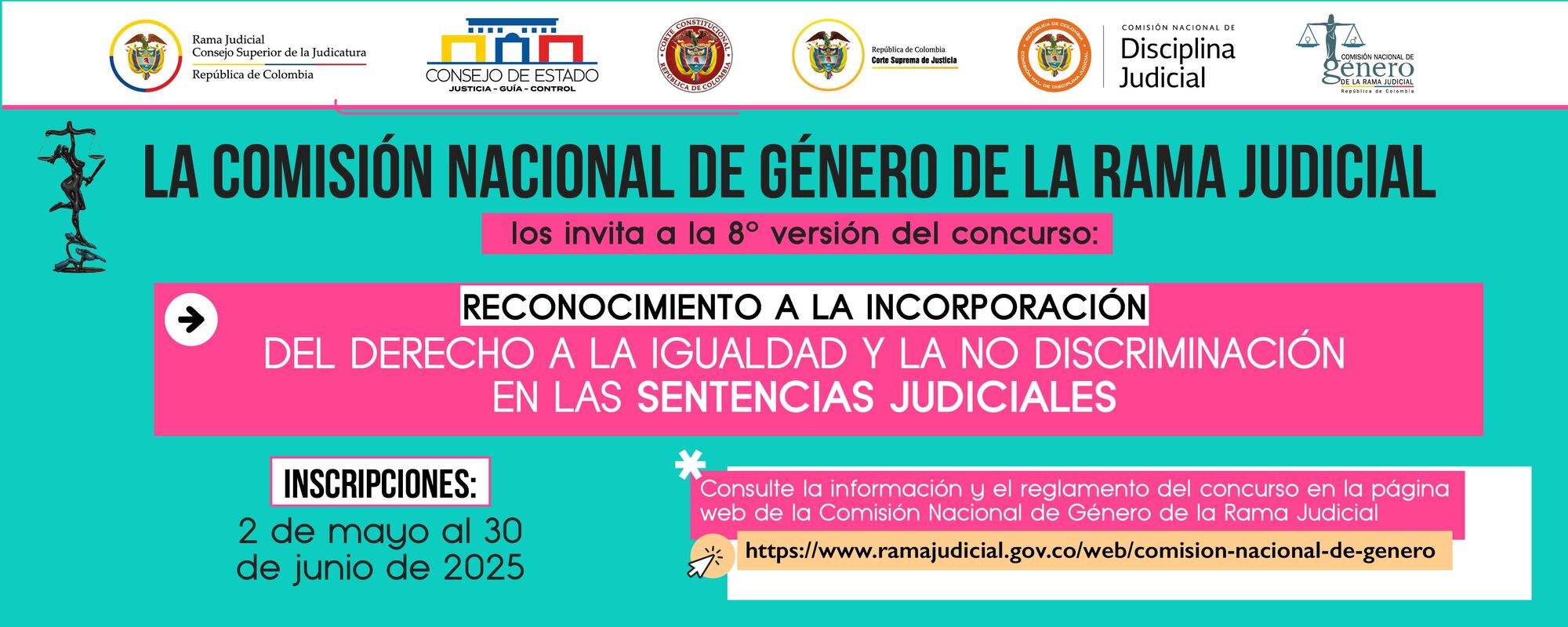 8ª versión del Concurso de “Reconocimiento a la incorporación del derecho a la igualdad y la no discriminación en las sentencias judiciales” 