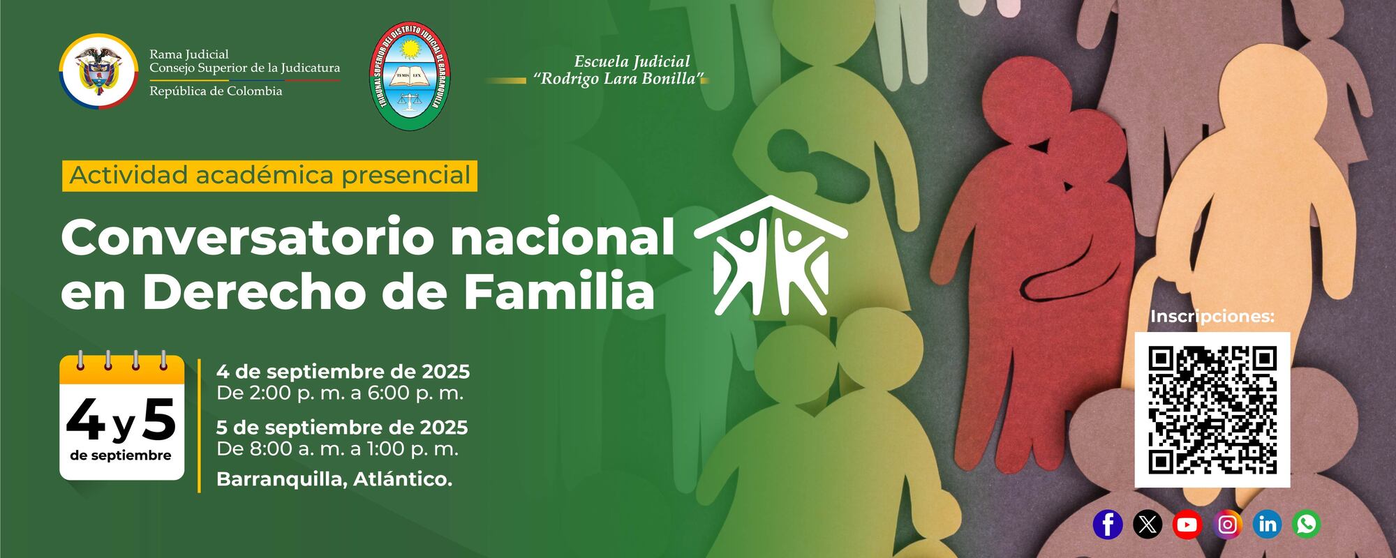 Barranquilla será sede del Conversatorio Nacional en Derecho de Familia
