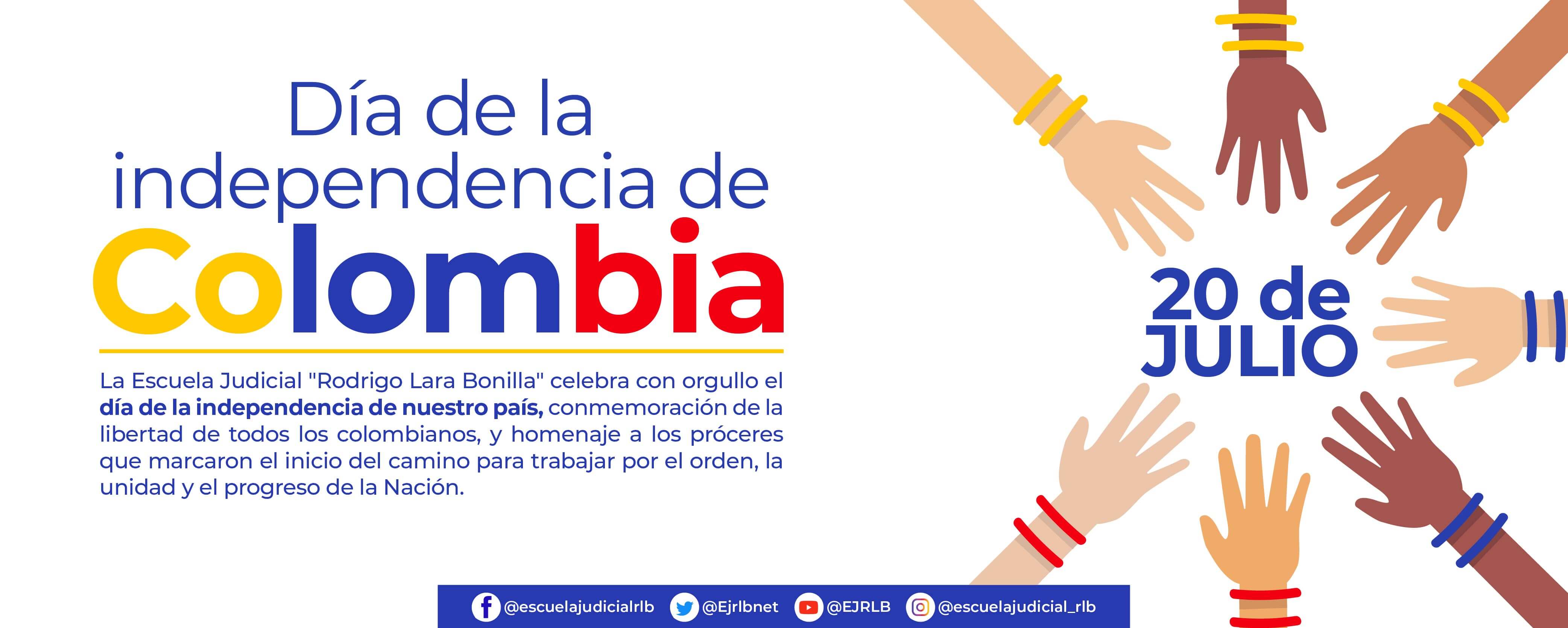 Feliz día de la independencia de Colombia - 2021