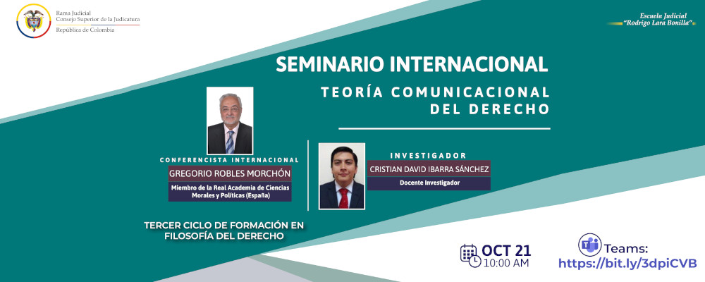 CICLO DE CAPACITACIONES EN FILOSOFÍA  3ª VIDEOCONFERENCIA  “FILOSOFÍA DEL DERECHO Y LA TEORÍA COMUNICACIONAL DEL DERECHO” 