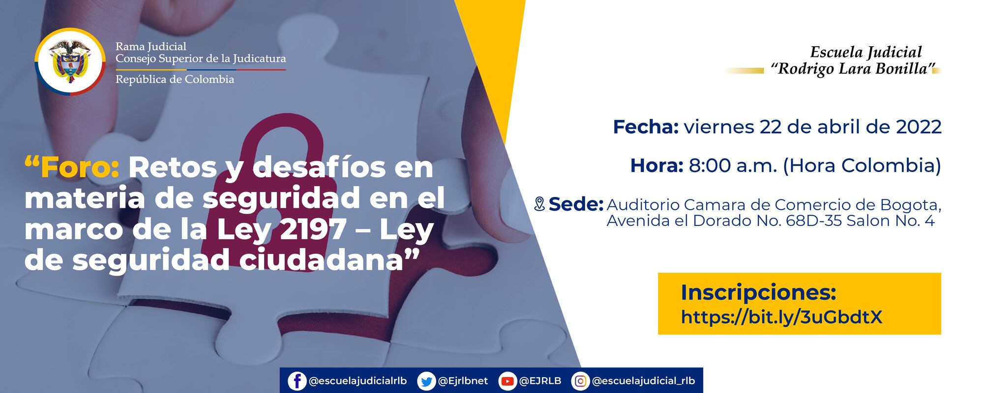 FORO: RETOS Y DESAFÍOS EN MATERIA DE SEGURIDAD EN EL MARCO DE LA LEY 2197 – LEY DE SEGURIDAD CIUDADANA