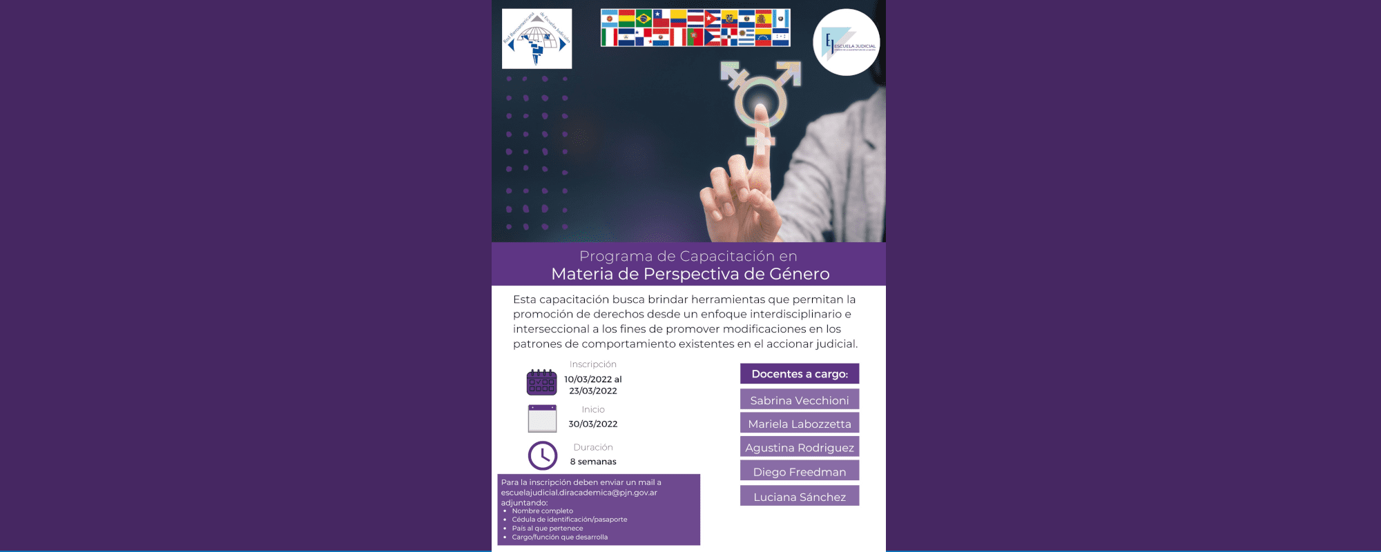 CURSO DE CAPACITACIÓN EN   MATERIA DE PERSPECTIVA DE GÉNERO